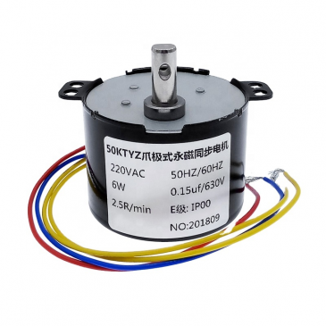 110V/220V High Torque 50KTYZ Synchronous Gear Motor 6W speed reducer motors